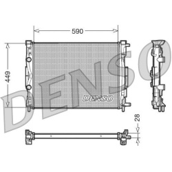 Aušinimo radiatorius
                                DENSO                                                DRM23056, DENSO, D