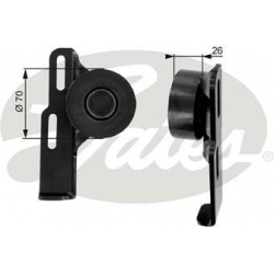 įtempiklio skriemulys, V formos rumbuotas diržas
                                GATES                                     