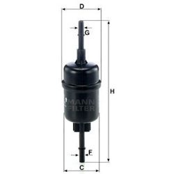 kuro filtras
MANN-FILTER WK511/2, MANN-FILTER,