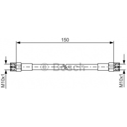 stabdžių žarnelė
                                BOSCH                                                1987476143, BOSCH, 