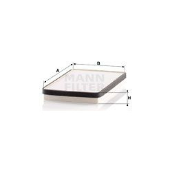 filtras, salono oras
                                MANN-FILTER                                CU2650, MANN-FILTER, CU2650, 