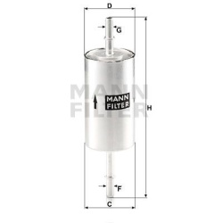 kuro filtras
                                MANN-FILTER                                                WK512/1, MANN-FILTER,