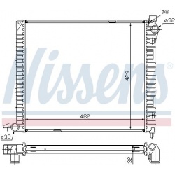Aušinimo radiatorius
                                NISSENS                                                64300A, NISSENS,