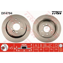 stabdžių diskas (1vnt)
                                TRW                                                DF4794, TRW, DF47