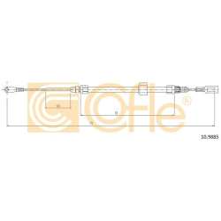 trosas, stovėjimo stabdys
                                COFLE                                                10.9885, Nenu
