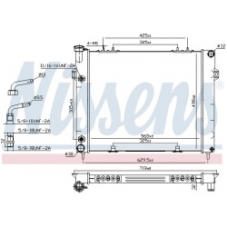 Aušinimo radiatorius
                                NISSENS                                61000, NISSENS, 61000, auto deta
