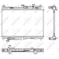 Aušinimo radiatorius
                                NRF                                                53044, NRF, 53044, a