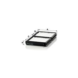 filtras, salono oras
                                MANN-FILTER                                CU2033-2, MANN-FILTER, CU2033