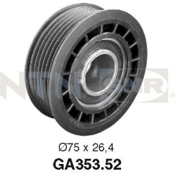 kreipiantysis skriemulys, V formos rumbuotas diržas
                                SNR                                     
