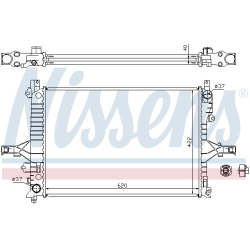 Aušinimo radiatorius
                                NISSENS                                                65557A, NISSENS,
