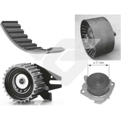 vandens siurblio ir paskirstymo diržo komplektas
                                HUTCHINSON                                 