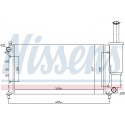 Aušinimo radiatorius
                                NISSENS                                                61886, NISSENS, 