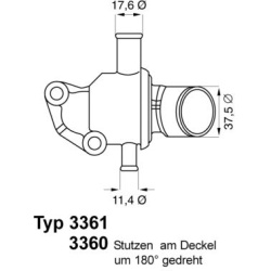 termostatas, aušinimo skystis
                                BorgWarner (Wahler)                                           
