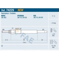 kaitinimo žvakė
                                FAE                                                74229, Nenurodytas gamin