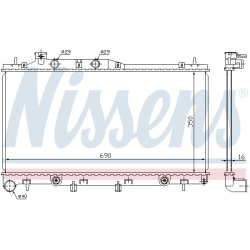 Aušinimo radiatorius
                                NISSENS                                                64115, NISSENS, 