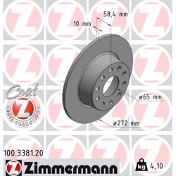 stabdžių diskas (1vnt) COAT Z
                                ZIMMERMANN                                100.3381.20, Nenuro