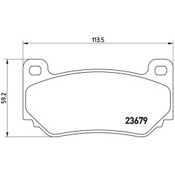 stabdžių trinkelių rinkinys, diskinis stabdys PRIME LINE
BREMBO