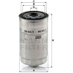 kuro filtras
                                MANN-FILTER                                WK824/2, MANN-FILTER, WK8242, auto de