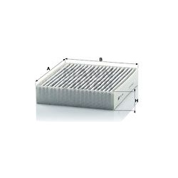 filtras, salono oras
                                MANN-FILTER                                                CUK1830, MANN