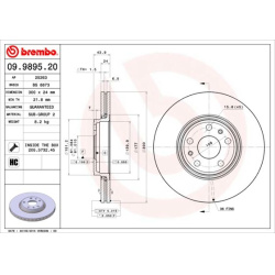stabdžių diskas (1vnt) PRIME LINE
                                BREMBO                                                09.