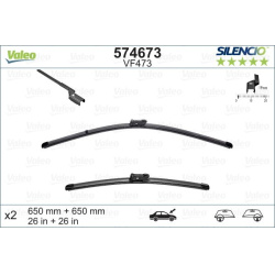Valytuvai SILENCIO FLAT BLADE SET
                                VALEO                                                574673