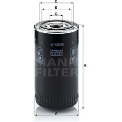 alyvos filtras
                                MANN-FILTER                                                W950/26, MANN-FILTE