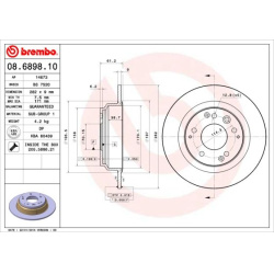 stabdžių diskas (1vnt) PRIME LINE
                                BREMBO                                                08.