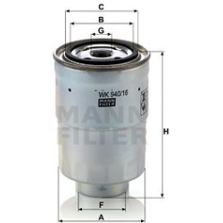 kuro filtras
                                MANN-FILTER                                                WK940/16X, MANN-FILTE