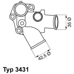 termostatas, aušinimo skystis
                                BorgWarner (Wahler)                                           