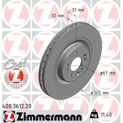 stabdžių diskas (1vnt) COAT Z
                                ZIMMERMANN                                                400