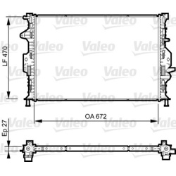 Aušinimo radiatorius
                                VALEO                                                735374, VALEO, 735