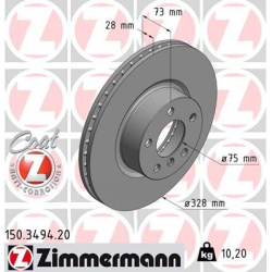 stabdžių diskas (1vnt) COAT Z
                                ZIMMERMANN                                                150