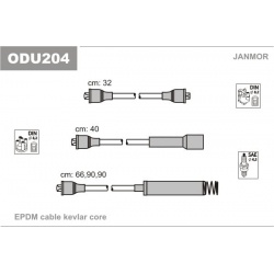 uždegimo laido komplektas
                                JANMOR                                                ODU204, JANM