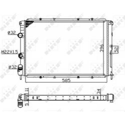 Aušinimo radiatorius
                                NRF                                                509503A, NRF, 509503