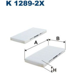 filtras, salono oras
                                FILTRON                                K1289-2X, Nenurodytas gamintojas,