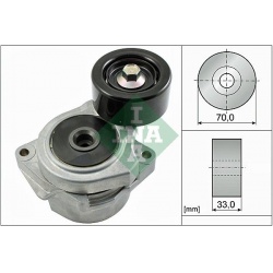 diržo įtempiklis, V formos rumbuotas diržas
                                INA                                           