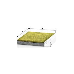filtras, salono oras FreciousPlus
                                MANN-FILTER                                FP2335KIT, MANN-