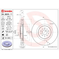 stabdžių diskas (1vnt) PRIME LINE - UV Coated
                                BREMBO                                       