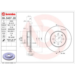 stabdžių diskas (1vnt) PRIME LINE
                                BREMBO                                                09.