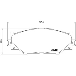 Stabdžių trinkelių rinkinys, diskinis stabdys PRIME LINE
BREMBO