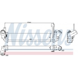 tarpinis suslėgto oro aušintuvas, kompresorius ** FIRST FIT **
                                NISSENS                     
