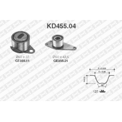 paskirstymo diržo komplektas
                                SNR                                                KD455.04, SN
