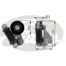 diržo įtempiklis, V formos rumbuotas diržas DriveAlign™
                                GATES                           