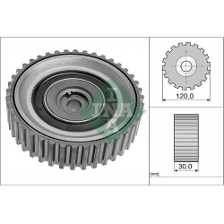 kreipiantysis skriemulys, paskirstymo diržas
                                INA                                            