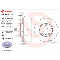 stabdžių diskas (1vnt) PRIME LINE - UV Coated
                                BREMBO                                       