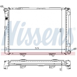 Aušinimo radiatorius
                                NISSENS                                                62731A, NISSENS,