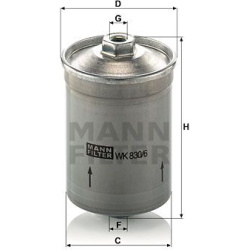kuro filtras
                                MANN-FILTER                                                WK830/6, MANN-FILTER,