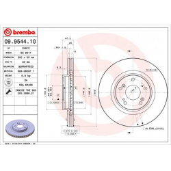 stabdžių diskas (1vnt) PRIME LINE - UV Coated
                                BREMBO                                       