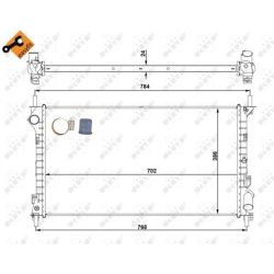 Aušinimo radiatorius
NRF 53713, NRF, 53713, a