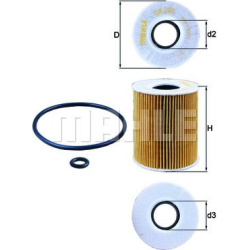 Filtras tepalo
                                MAHLE                                                OX203D, MAHLE, OX203D, au